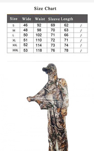 Combinaison de chasse unisexe imperméable en toile, coupe-vent, respirante, anti-humidité, polyester/coton, imprimé automne pour la chasse au cerf - Product Image 5