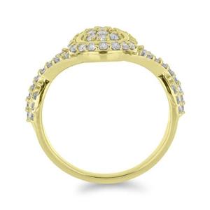 แหวนเพชรคลัสเตอร์เพาะเลี้ยงในห้องปฏิบัติการสำหรับผู้หญิง ดีไซน์ทรงกลมแบบฮาโล แหวนทองคำแท้ ของขวัญวันเกิด เครื่องประดับชั้นดี หรูหรา สง่างาม มีสไตล์ - Product Image 4