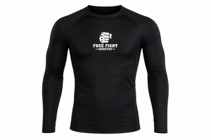 Rashguard à manches longues pour homme Free Fight Industry, noir, séchage rapide, respirant, écologique, UPF50+, antibactérien, 140g - Product Image 5