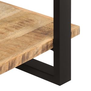 Libreria in legno di Mango grezzo a 4 livelli 31.5 "x 15.7" x 70.9 "-una soluzione di archiviazione elegante e duratura - Product Image 4