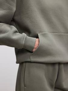 Nouvel ensemble jogging et sweat à capuche décontracté avec poches, couleur sauge, épaules tombantes, deux pièces, survêtement d'hiver pour homme, entraînement sportif, streetwear 100% - Product Image 5