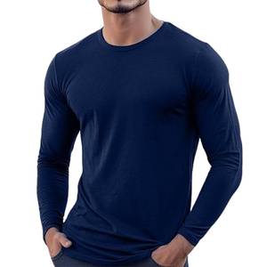 Cotton Long Sleeve <b>Collar</b> <b>T</b> <b>Shirt</b> Mens Breathable Casual Streetwear Soft Fit ODM Supplier - Product Image 4