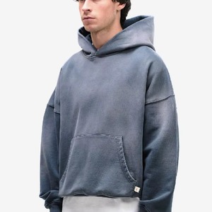 Custom Pullover Hoodie High Quality Cotton Fleece Sweatshirt Oversized Blank <b>Hoodies</b> for Men Women Bulk Wholesale Factory - Product Image 5