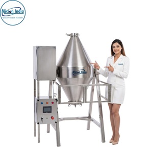 Mezcladora de Doble Cono de Acero Inoxidable de Alta Resistencia Micron India 440V para Mezclar Bebidas Carbonatadas Industriales y Polvos - Product Image 2