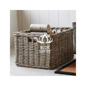 Cestas de Ratán Tejidas a Mano 2026, Ideales para Almacenar Revistas y Libros, 100% Hechas a Mano, Limpias, Seguras y Únicas, Artículos de Artesanía - Product Image 1