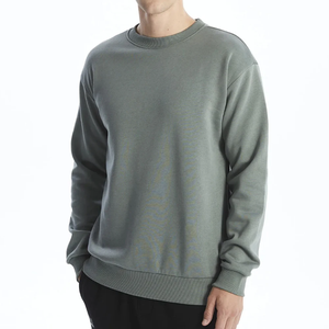 Sweat-shirt épais délavé pour homme, imprimé sérigraphié, en molleton bouclette épais, coupe ample, col ras du cou côtelé, haut à col rond, fabrication OEM pour vêtements masculins - Product Image 4