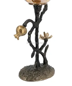 Rustic Farmhouse Handmade Iron Candlestick Holder Kitchen Dining <b>Table</b> Home Interior <b>Decoration</b> Made by Zahid Exports - Product Image 5
