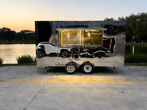 Camion de cuisine mobile entièrement équipé pour la vente de snacks, hot-dogs, hamburgers, glaces et autres plats rapides. - Product Image 3