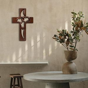 Cruz de Madera Premium a Bajo Precio, Cruz Religiosa para Colgar en la Pared, para el Hogar, la Iglesia, la Oración y la Decoración Espiritual, por M/S SHAAD HANDICRAFTS - Product Image 4