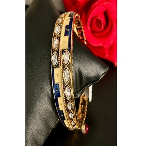 Exclusive Premium Quality Trendy Brass Gold Plated Single Openable <b>Bangles</b> for Women & Girls for Wedding Collection - Product Image 2