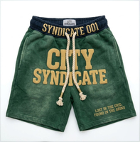Conjunto de Sudadera con Capucha City Syndicate Verde, 100% Algodón, Cierre de Cremallera, Manga Larga, Estilo Urbano, con Estampado Puff y Bolsillos Laterales