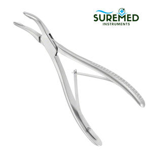 Rongeur à os de précision Jansen en acier inoxydable, 7 pouces, courbé, mâchoires de 4 mm, certifié CE Classe I, pour instruments chirurgicaux orthopédiques - Product Image 4