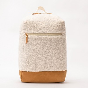 White Sherpa <b>backpack</b> soft bag versatile design <b>backpack</b> casual <b>backpack</b> leather bag - Product Image 2