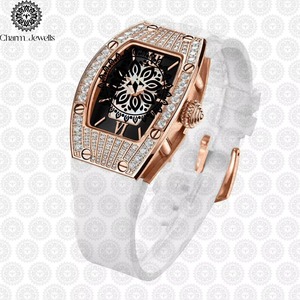 Fournisseur en gros de montres pour hommes en acier inoxydable de luxe avec mouvement mécanique, diamants en moissanite, résistance à l'eau 10 bars, bijoux de mode - Product Image 5