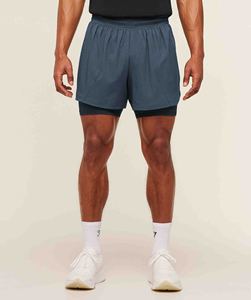Wholesale <b>Mens</b> Custom 2 in 1 Sports <b>Shorts</b> Double Layer Premium Running Gym <b>Shorts</b> With <b>Compression</b> Inner Liner Quick Dry Fabric - Product Image 3