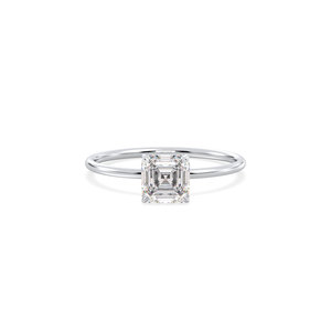 Bague de Fiançailles REYES sur Mesure avec Diamant de Laboratoire CVD Taille Asscher de 1,12 Carat, Or Massif 14K, Certifiée IGI - Product Image 2