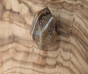 Customizable Polished Carved Animal Style Eco-Friendly White Square Buffalo Horn and Bone <b>Dice</b> - Product Image 2