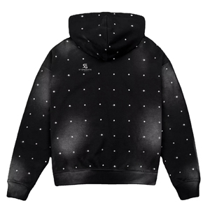 Boxy Fit Unisex Crystal <b>Studded</b> Hoodie Custom Color Custom Logo Wholesale <b>Clothing</b> Factory - Product Image 6