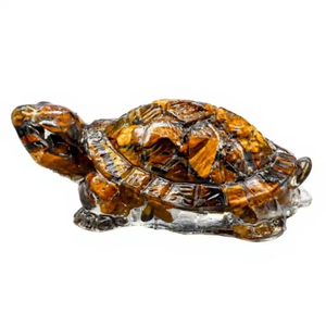 <b>Crystal</b> Turtle Figurine Carved Animal Decor Home Decoration Collectible Art Piece - Product Image 4