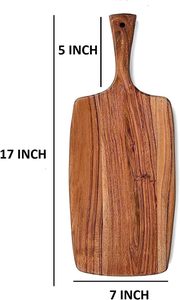 Planches à découper rectangulaires de tous les jours Blocs en bois d'acacia durables pour la cuisine et la préparation des repas Ustensiles de cuisine en bois solides - Product Image 5