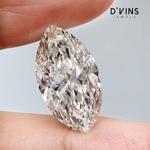 เพชรทรงมาร์คีส์ D'VINS Jewels เพชรเลี้ยงในห้องปฏิบัติการ สี D น้ำหนัก 1 กะรัต 1.5 กะรัต 2 กะรัต 2.5 กะรัต เพชรเม็ดเดี่ยวสำหรับทำเครื่องประดับ แหล่งกำเนิดเมืองสุรัต - Product Image 1