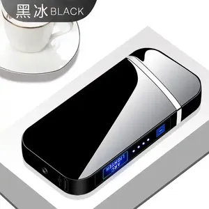Briquet Électronique Métallique Coupe-Vent USB Rechargeable Double Arc Tactile de Luxe pour Cigarette Électronique – Design Tendance - Product Image 3