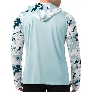 Camisa de Pesca con Capucha, Diseño Personalizado, Camuflaje, Poliéster y Spandex, Protección UPF 50, Transpirable, Unisex, OEM, Personalizable - Product Image 3