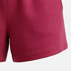 Conjunto de 2 Piezas para Mujer, Sudadera con Capucha y Pantalones Cortos de Felpa, Color Sólido, Casual, Primavera-Verano, Transpirable, Corte Regular, Por Encima de la Rodilla, con Bolsillo - Product Image 6