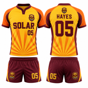 Ropa de Rugby Sublimada para Hombre, Mujer, Unisex, Niños y Niñas, Opción de Número de Jugador, Diseño, Tallas, Paquete, Muestra, Control de Calidad, Lavable - Product Image 6