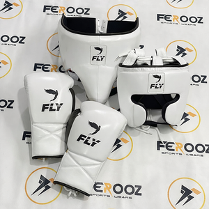 Nuevo Set de Boxeo Profesional FLY, Set de Entrenamiento y Sparring, Transpirable, Duradero, Cómodo, Cuero Vacuno Genuino - Product Image 1