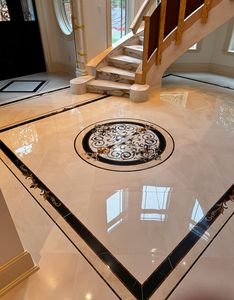 Suelos Elegantes con Incrustaciones de Mármol Natural para Grandes Vestíbulos y Hospitales, Impermeables y Antideslizantes - Product Image 1