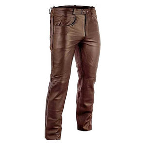 Pantalon décontracté en toile de cuir de vache pour hommes Fabriqué au Pakistan Élégant Imperméable Respirant Haute qualité - Product Image 3