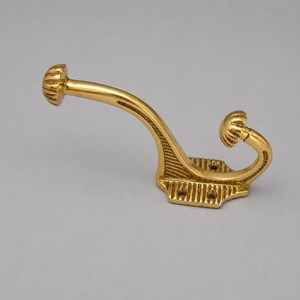 SHUBHAM Gold Wall Mounted <b>Hook</b> <b>Decorative</b> Metal <b>Coat</b> <b>Hook</b> Double <b>Hook</b> for Entryway Bathroom - Product Image 5
