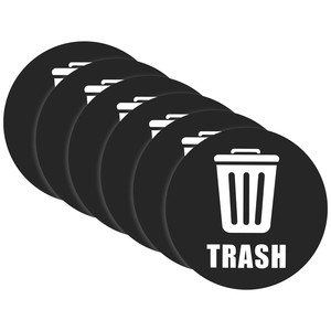 Etiquetas de Reciclaje Personalizadas para Contenedores de Basura, Etiquetas de Vinilo Impermeables para Reciclaje y Basura, Calcomanías para Clasificación de Residuos en Interiores y Exteriores - Product Image 6