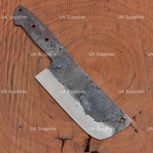 Cuchillo de Carnicero Forjado con Hoja en Bruto de Acero de Alto Carbono, Cuchillo de Chef Tipo Cleaver con Punta Caída de 11 Pulgadas, Listo para Instalar el Mango - Product Image 2