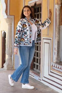 Abrigo Boho de Moda Dinámica para Mujer, Combina un Diseño Bordado Suzani Explosivo y Comodidad Superior, Chaqueta TNT de Moda Audaz para Mujer - Product Image 5