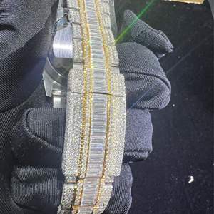High Quality Fully Customized Iced Out Diamond Lab Grown <b>Watch</b> for <b>Men</b> Hip Hop Diamond Jewelry <b>Watch</b> Gift - Product Image 6