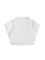 Débardeurs courts à col rond en dentelle brodée pour femmes, 100% coton, vêtements de sport, entraînement, tennis, golf