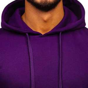 Sudadera con capucha para hombre Long Mission Industry, de tejido de punto, 100% algodón, transpirable, con forro, logotipo frontal, informal, para invierno. - Product Image 4
