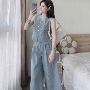 High Quality Women 2 Piece Long <b>Skirt</b> Set Casual Knitted Solid Washable Vietnam ODM Supply - Product Image 5