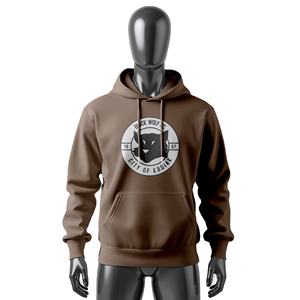 Sweat à capuche en molleton de coton/polyester pour hommes, logo personnalisé, sweat à capuche à enfiler, vêtements de sport d'hiver et décontractés - Product Image 1