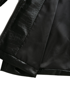 Veste d'hiver de haute qualité en cuir véritable, fabriquée par des professionnels, légère, à col rabattu, vente en gros, best-seller - Product Image 6