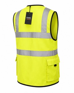 High Visibility Reflective Breathable <b>Waterproof</b> Polyester Quick Dry Road Safety Vest Windproof Construction <b>Work</b> Motorcycle - Product Image 4