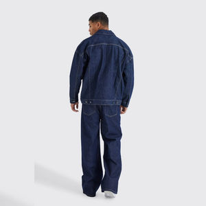 Pantalones Vaqueros Grises Premium para Hombre, Estilo Vintage, Corte Ancho, Holgados, de Algodón de Alta Calidad, Ropa Urbana - Product Image 3