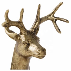 Nouveauté : Crochets muraux en métal robustes en forme de tête de cerf à suspendre pour entrée, salle de bain, chambre, style ferme - Product Image 2