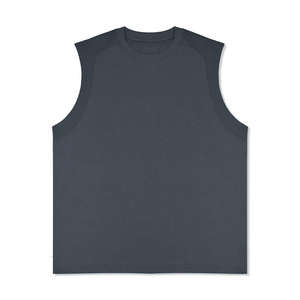 เสื้อกล้ามออกกำลังกายผู้ชายแบบสั่งทำพิเศษ คุณภาพสูง ผลิตจากผ้าฝ้าย สำหรับออกกำลังกายและเล่นกีฬา - Product Image 2