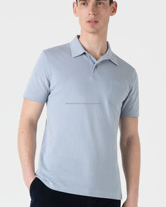 Polo de verano personalizado para hombre, ajuste Regular, algodón orgánico de alta calidad, cuello abotonado, transpirable, manga corta, nuevo estampado - Product Image 2