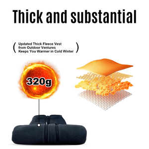 Chaleco de Forro Polar para Hombre, Cuello Alto, Cierre de Cremallera, Resistente al Viento, Ropa Casual para Exteriores, Bolsillos con Cremallera, para Clima Frío, Cómodo, Precio Bajo - Product Image 4