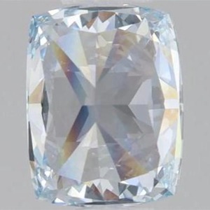 Diamant bleu synthétique de laboratoire, taille coussin allongée, de 1,00 à 5,00 carats, bleu fantaisie, certifié, clarté VVS VS - Product Image 5