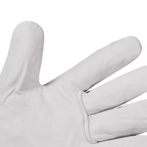 Genuine Sheepskin Leather Welding <b>Gloves</b> Anti-Heat High Quality Customizable Safety Outdoor Work Gardening Driving ZS Brand - Product Image 4